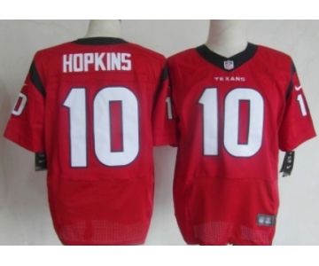 Nike Houston Texans #10 DeAndre Hopkins Red Elite Jersey