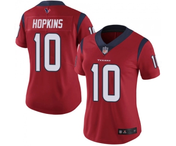 Texans #10 DeAndre Hopkins Red Alternate Women's Stitched Football Vapor Untouchable Limited Jersey