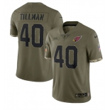 Men's Arizona Cardinals #40 Pat Tillman 2022 Olive Salute To Service Limited Stitched Jersey