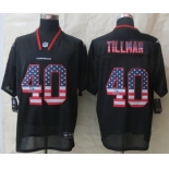 Nike Arizona Cardinals #40 Pat Tillman 2014 USA Flag Fashion Black Elite Jersey