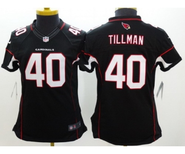Nike Arizona Cardinals #40 Pat Tillman Black Limited Womens Jersey