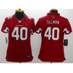 Nike Arizona Cardinals #40 Pat Tillman Red Limited Womens Jersey