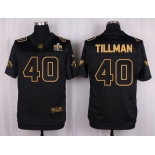 Nike Cardinals #40 Pat Tillman Pro Line Black Gold Collection Men's Stitched NFL Elite Jersey