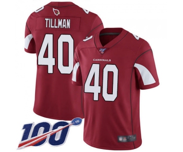 Nike Cardinals #40 Pat Tillman Red Team Color Men's Stitched NFL 100th Season Vapor Limited Jersey