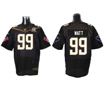 Men's Houston Texans #99 J.J. Watt Black 2016 Pro Bowl Nike Elite Jersey