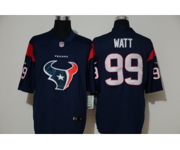 Men's Houston Texans #99 J.J. Watt Nav Blue 2020 NEW Team Logo Vapor Untouchable Stitched NFL Nike Limited Jersey