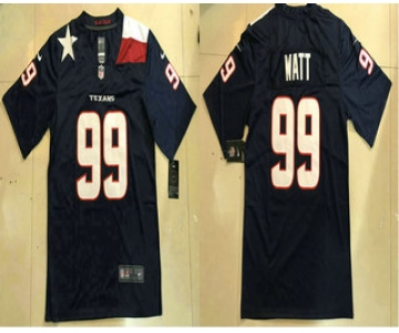 Men's Houston Texans #99 J.J. Watt Navy Blue 2018 Vapor Untouchable Stitched NFL Nike Limited Jersey