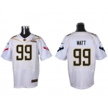 Men's Houston Texans #99 J.J. Watt White 2016 Pro Bowl Nike Elite Jersey