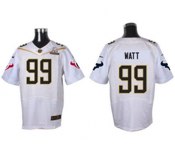 Men's Houston Texans #99 J.J. Watt White 2016 Pro Bowl Nike Elite Jersey