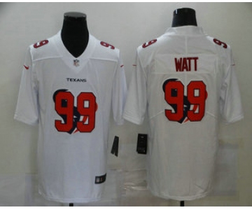 Men's Houston Texans #99 J.J. Watt White 2020 Shadow Logo Vapor Untouchable Stitched NFL Nike Limited Jersey