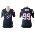 Nike Houston Texans #99 J.J. Watt 2012 Blue Womens Field Flirt Fashion Jersey