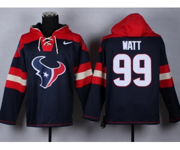 Nike Houston Texans #99 J.J. Watt 2014 Blue Hoodie