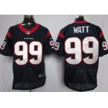 Nike Houston Texans #99 J.J. Watt Blue Elite Jersey