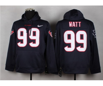 Nike Houston Texans #99 J.J. Watt Blue Hoodie