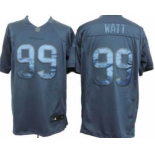 Nike Houston Texans #99 J.J. Watt Drenched Limited Blue Jersey