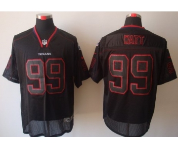 Nike Houston Texans #99 J.J. Watt Lights Out Black Elite Jersey