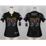 Nike Houston Texans #99 J.J. Watt Pro Line Black Fashion Womens Jersey