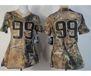 Nike Houston Texans #99 J.J. Watt Realtree Camo Womens Jersey