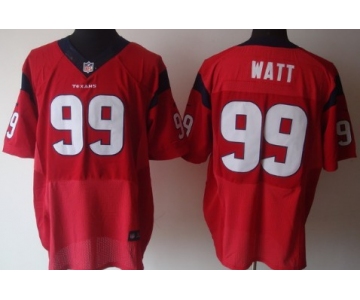 Nike Houston Texans #99 J.J. Watt Red Elite Jersey
