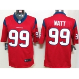 Nike Houston Texans #99 J.J. Watt Red Limited Jersey