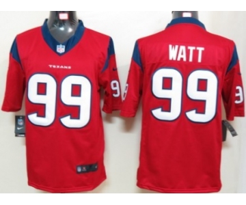 Nike Houston Texans #99 J.J. Watt Red Limited Jersey