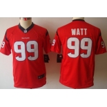 Nike Houston Texans #99 J.J. Watt Red Limited Kids Jersey