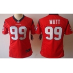 Nike Houston Texans #99 J.J. Watt Red Limited Womens Jersey