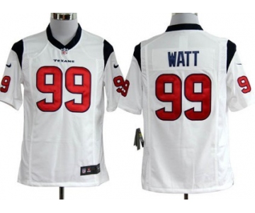 Nike Houston Texans #99 J.J. Watt White Game Jersey