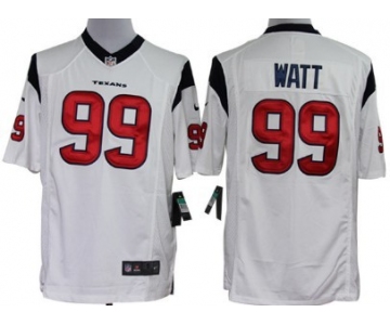 Nike Houston Texans #99 J.J. Watt White Limited Jersey