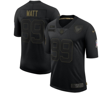 Nike Texans 99 J.J. Watt Black 2020 Salute To Service Limited Jersey