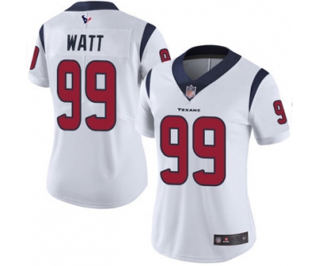 Texans #99 J.J. Watt White Women's Stitched Football Vapor Untouchable Limited Jersey
