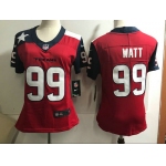 Women's Nike Houston Texans #99 J.J. Watt Red Stitched NFL 2018 Vapor Untouchable Limited Jersey