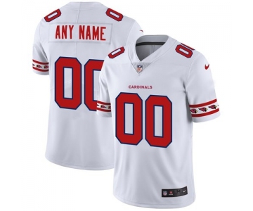 Men's Arizona Cardinals Custom Nike White Team Logo Vapor Limited NFL Jersey