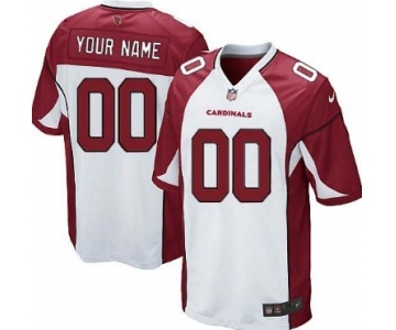 Men's Nike Arizona Cardinals Customized White Game Jersey