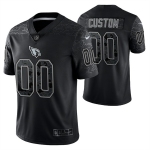 Mens Womens Youth Kids Arizona Cardinals ACTIVE PLAYER Custom Black Reflective Limited Stitched Football Jersey