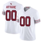 Mens Womens Youth Kids Custom Arizona Cardinals White 2023 F.U.S.E.Vapor Untouchable Limited Stitched Jersey