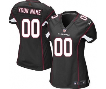 Women's Nike Arizona Cardinals Customized Black Limited Jersey