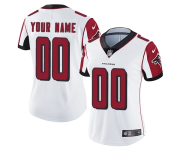 Women's Nike Customized NFL Atlanta Falcons Road White Vapor Untouchable Limited Jersey