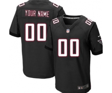 Men's Nike Atlanta Falcons Customized Black Elite Jersey
