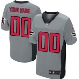 Men's Nike Atlanta Falcons Customized Gray Shadow Elite Jersey