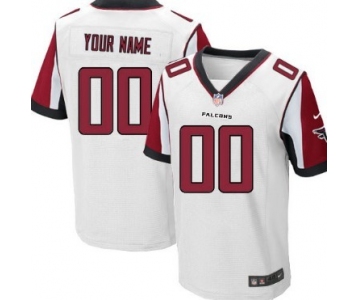Men's Nike Atlanta Falcons Customized White Elite Jersey