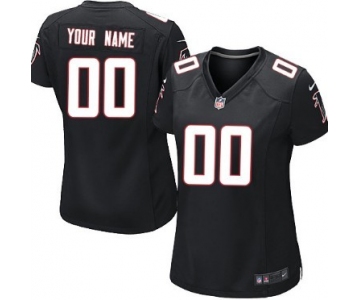 Women's Nike Atlanta Falcons Customized Black Game Jersey