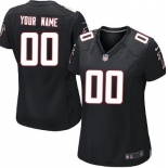 Women's Nike Atlanta Falcons Customized Black Limited Jersey