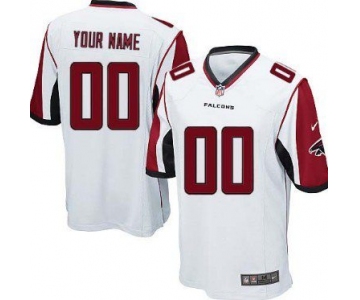 Youth Nike Atlanta Falcons Customized White Game Jersey