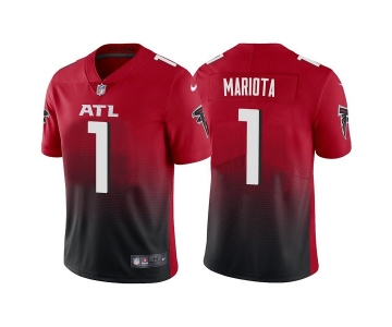 Men's Atlanta Falcons #1 Marcus Mariota Red Black Vapor Untouchable Limited Stitched Jersey