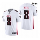 Men Atlanta Falcons #8 Kyle Pitts White 2021 Draft Jersey