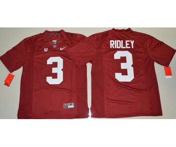 Men's Alabama Crimson Tide #3 Calvin Ridley Red Limited Stitched College Football Nike NCAA Jersey
