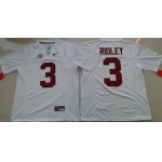 Men's Alabama Crimson Tide #3 Calvin Ridley White Limited Stitched College Football Nike NCAA Jersey
