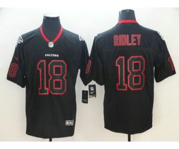 Nike Falcons #18 Calvin Ridley Lights Out Black Color Rush Limited Jersey