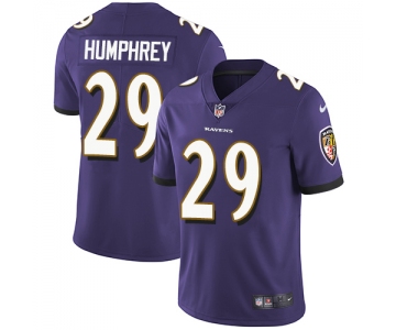 Nike Baltimore Ravens #29 Marlon Humphrey Purple Team Color Men's Stitched NFL Vapor Untouchable Limited Jersey